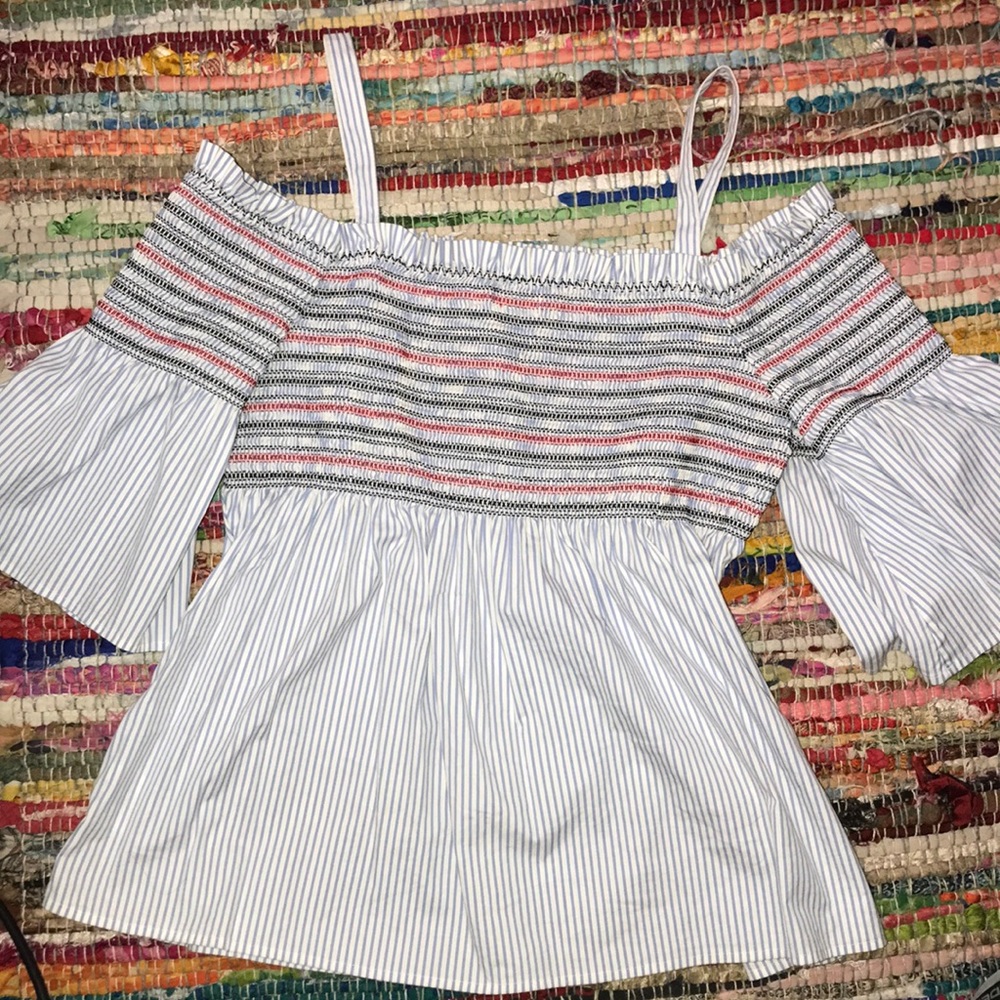 Off the shoulder ruffle top